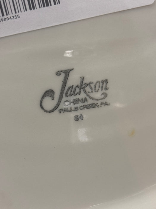 GOLD AND WHITE SHAPLEY JACKSON PLATTER