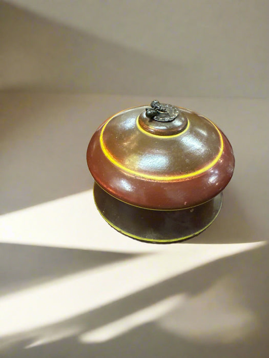 ROUND WOOD BOX WITH LID