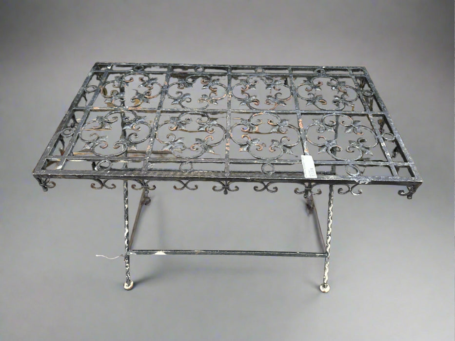 AS FOUND BLACK IRON TABLE