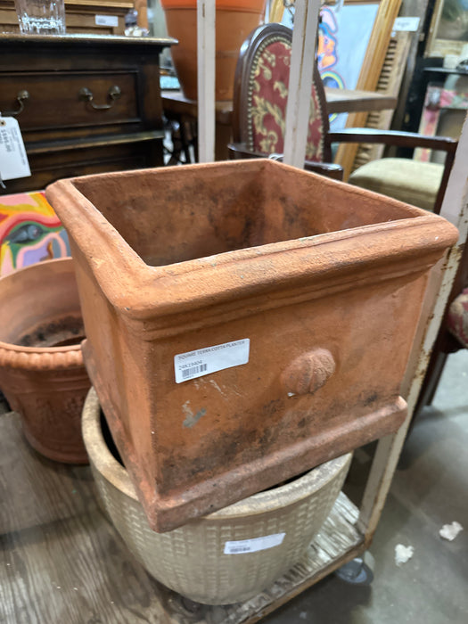 SQUARE TERRA COTTA PLANTER