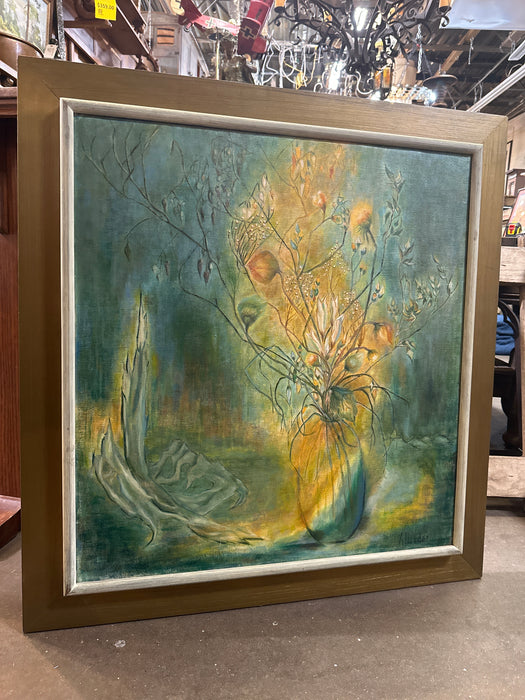 LARGE FRAMED  MIDCENTURY  STILL LIFE BY CATHERINE ALLENDER