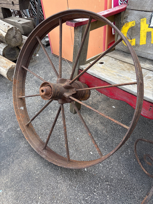 LARGE IRON WHEEL