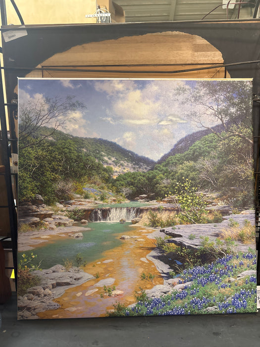 MEDIUM GICLEE OF MOUNTAIN BASE RIVER - SIGNED