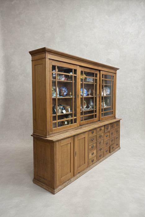 OAK APOTHECARY CABINET
