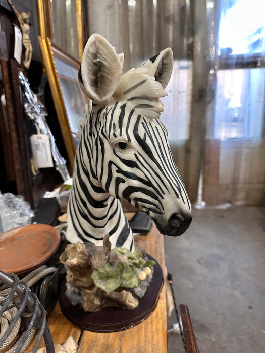RESIN ZEBRA HEAD
