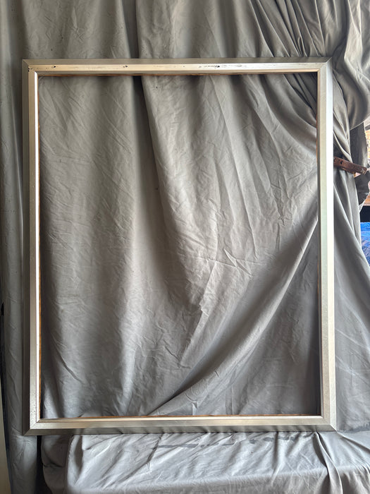 LARGE BEVELED SILVER FRAME - AS FOUND
