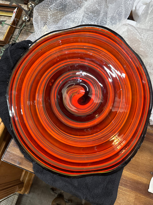 BLOWN GLASS SWIRL WALL MOUNTED