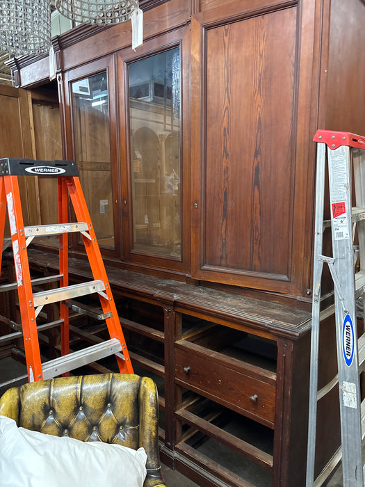 HUGE 12 DRAWER PINE STORE CABINET