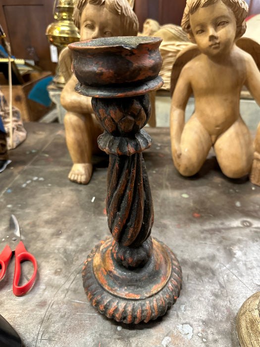 ORANGE TWIST CANDLE STAND