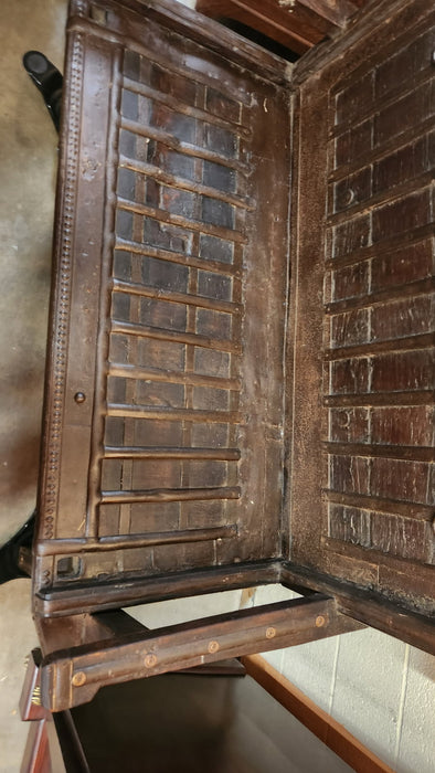 TEAK ITALIAN BENCH WITH IRON