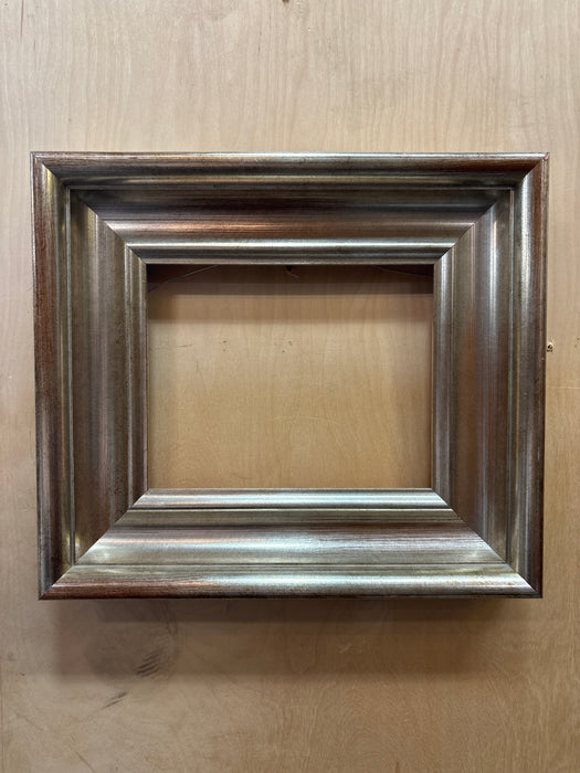 WIDE SILVER FLARED FRAME