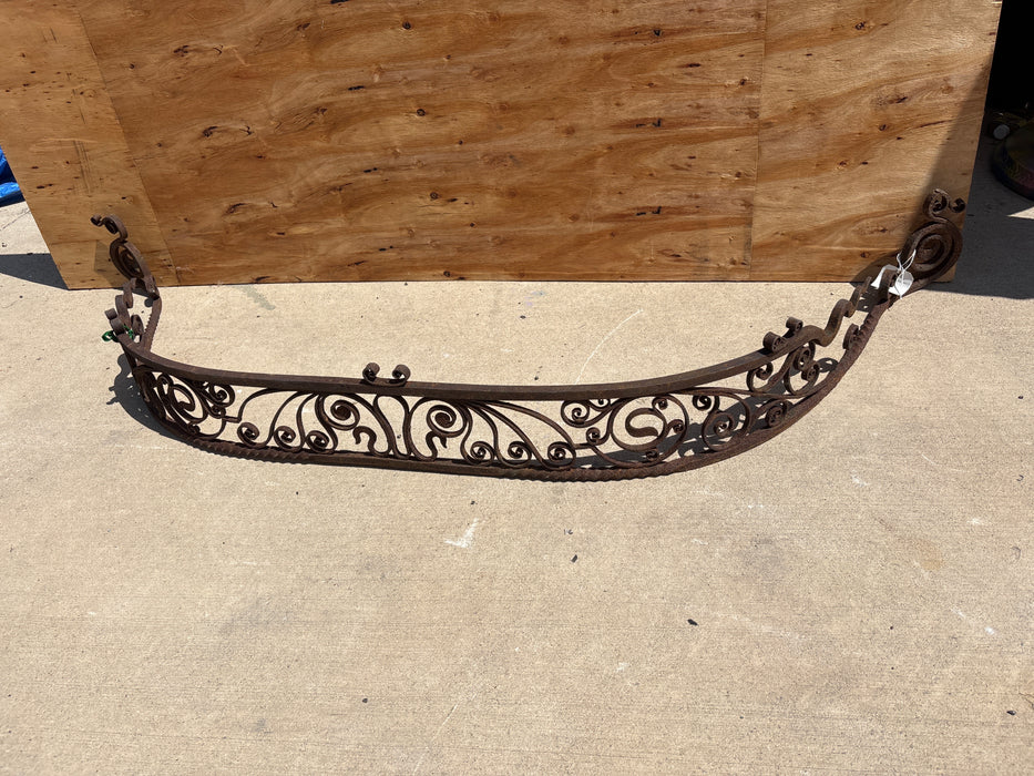 LONG IRON VALLANCE OR FIRE PLACE GUARD RAIL