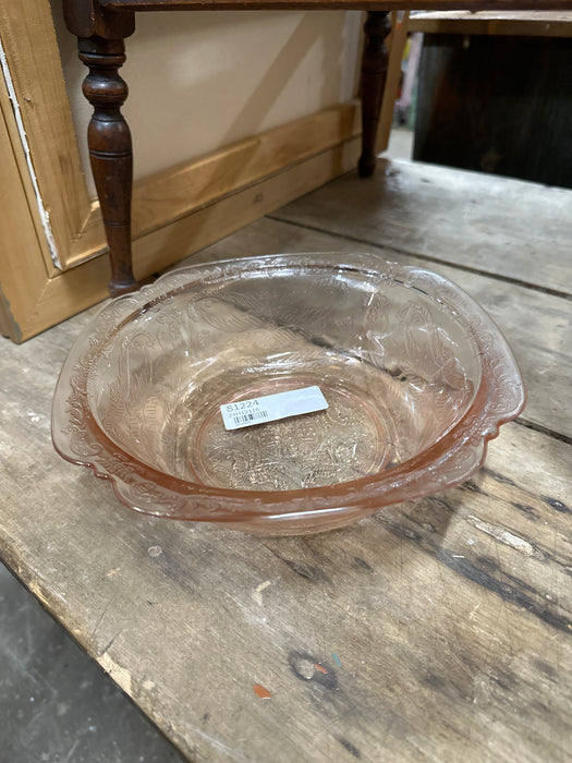 PINK GLASS BOWL