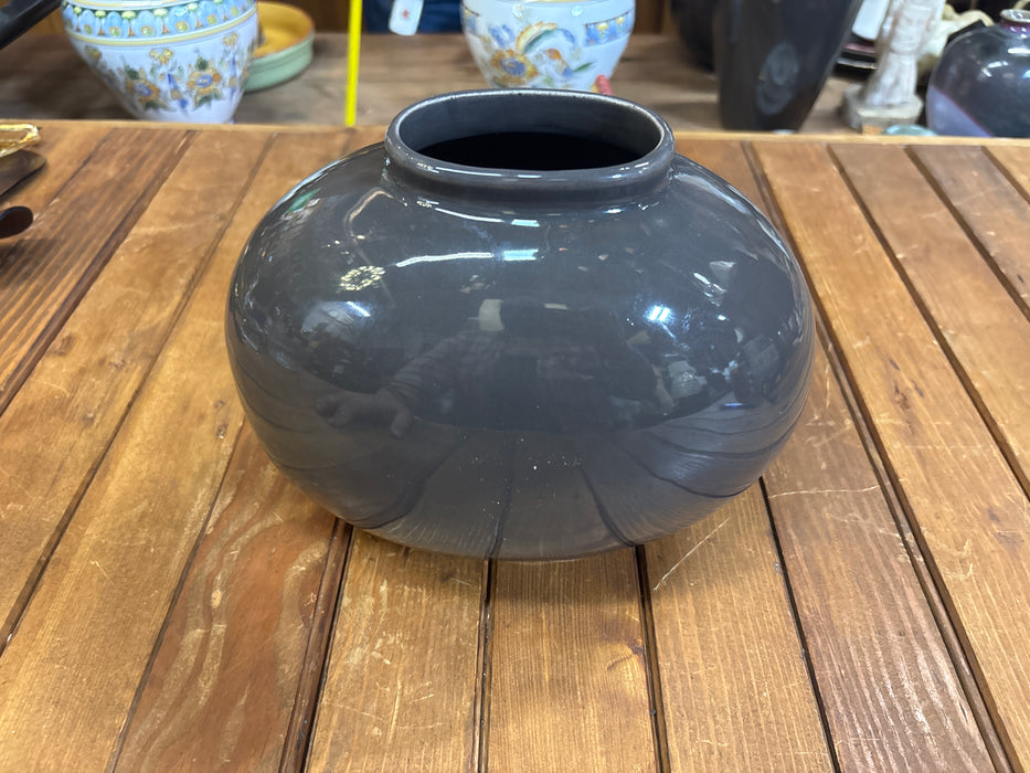 OVAL BROWN CALIFORNIA MIDCENTURY MODERN MADELINE VASE
