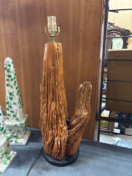GNARLED MESQUITE RUSTIC TABLE LAMP