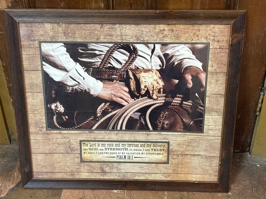 FRAMED POSTER OF PSALM 18:3
