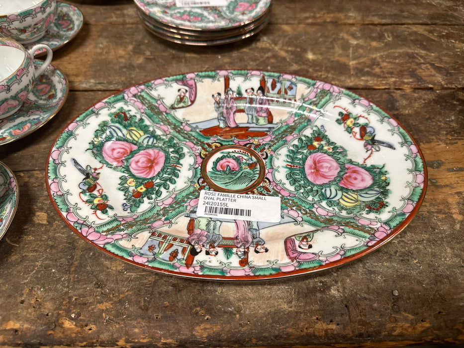 ROSE FAMILLE CHINA SMALL OVAL PLATTER