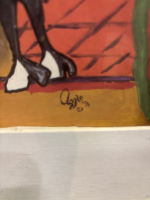 MOOCASSO PAINTING SIGNED AGGIE