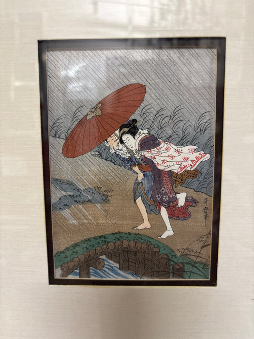 3 FRAMED JAPANESE WOODBLOCK PRINTS