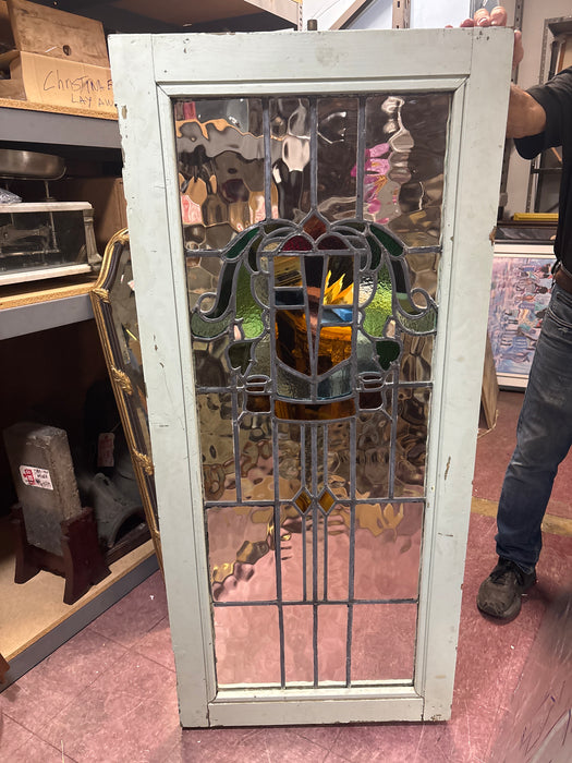 VERTICLE STAINED GLASS WINDOW