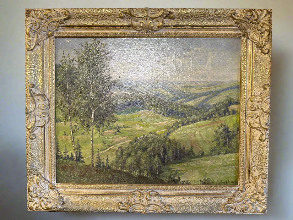 PAUL HAGER ROLLING HILLS OIL PAINTING ON CANVAS