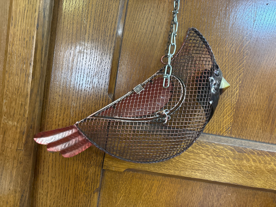 CARDINAL METAL BIRD FEEDER