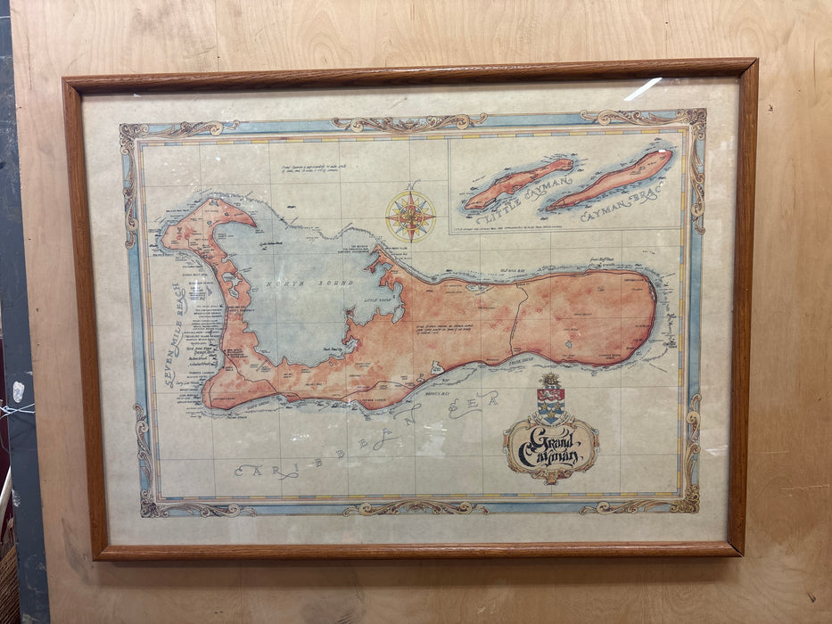 MAP OF THE GRAND CAYMAN ISLAND