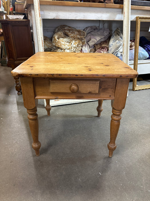 PAIR OF LARGE PINE SIDE TABLES
