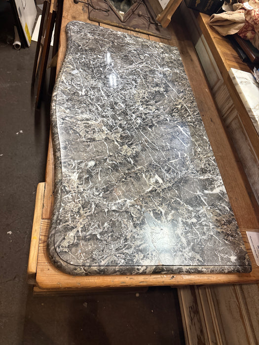 SERPENTINE GRAY AND WHITE MARBLE TOP