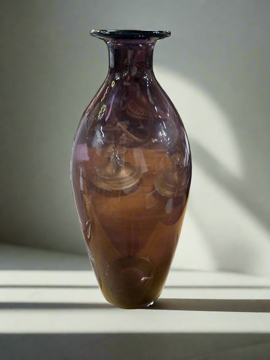 PURPLE AMETHYST GLASS VASE