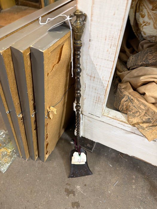GILT URN FINIAL FIRE SHOVEL