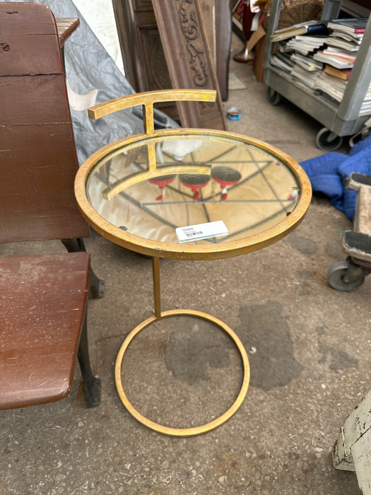 SMALL MIRROR TOP ROUND TABLE