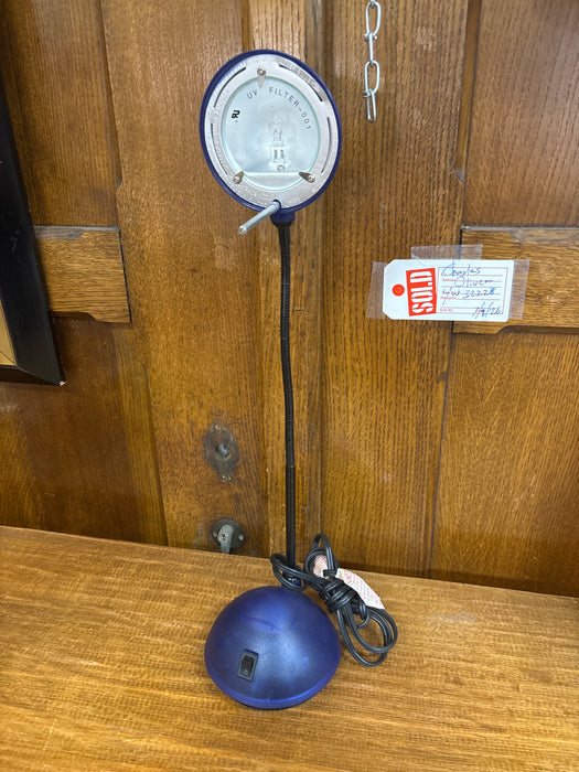 GOOSE NECK BLUE LAMP