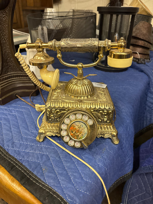 VINTAGE BRASS PHONE