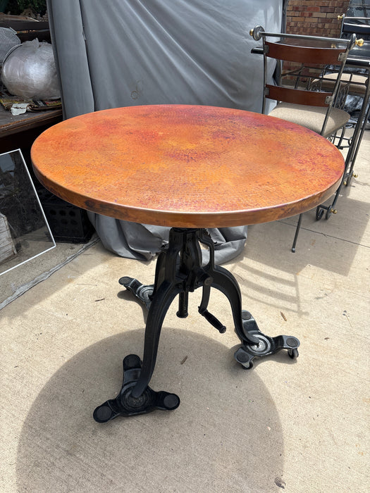 ADJUSTABLE COPPER TOP INDUSTRIAL IRON BASE