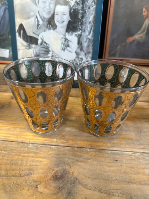PAIR OF MIDCENTURY TUMBLERS