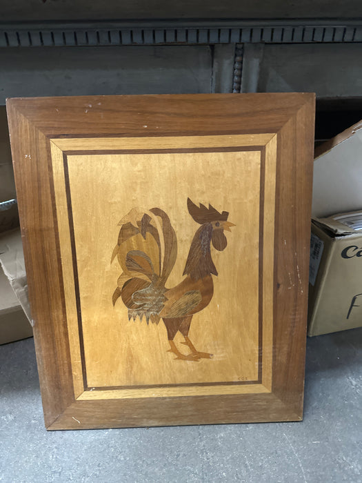 ROOSTER INLAID PLAQUE