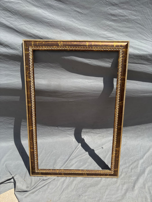 GOLD AND BROWN METALLIC FINISH FRAME