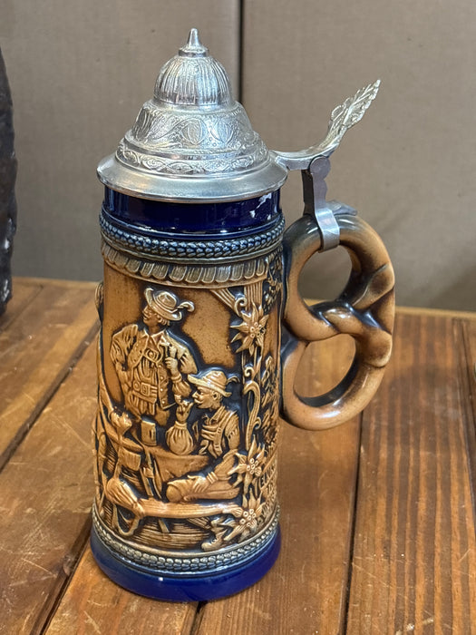 COBALT BLUE WEST GERMAN TAVERN STEIN