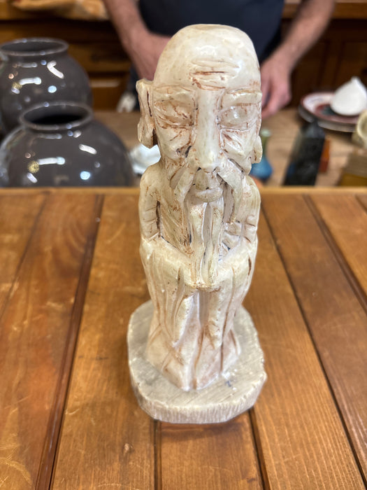 STONE ASIAN ELDER STATUE