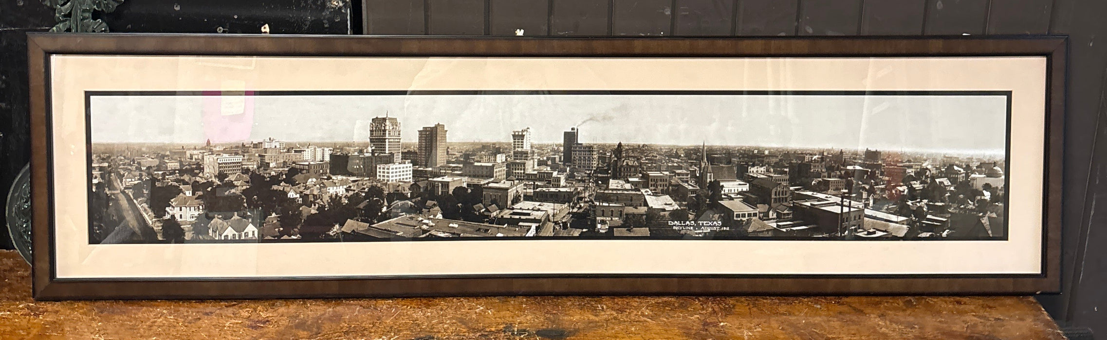 VINTAGE DALLAS SKYLINE AUGUST 1912 PHOTO