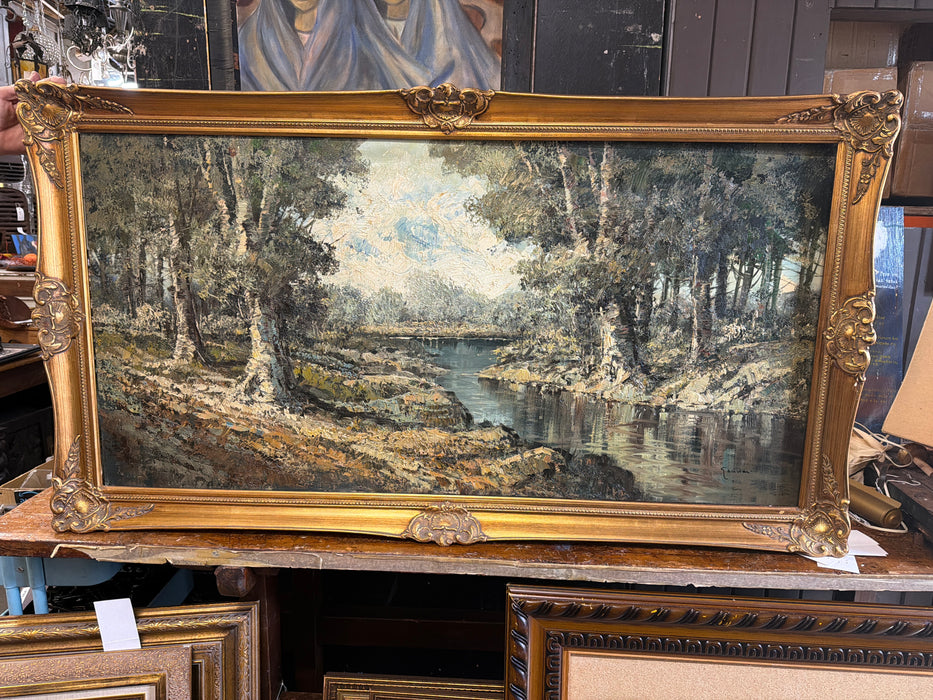LARGE FRAMED LANDSCAPE GICLEE