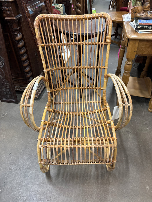 RATTAN CHAIR  EACH     1 OF 3 EACH AS FOUND