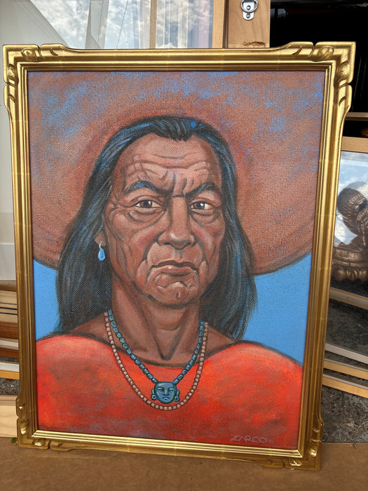 NATIVE AMERICAN PORTRAIT BY ZARCO GUERRERO