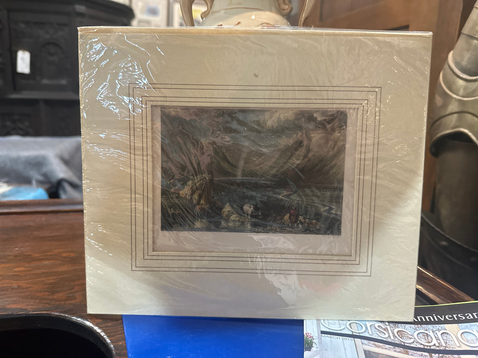 ETCHED SMALL ETCHING WITH CATTLE