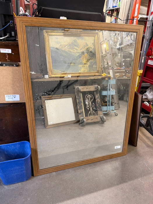 LARGE MIRROR WITH FLAT FRAME