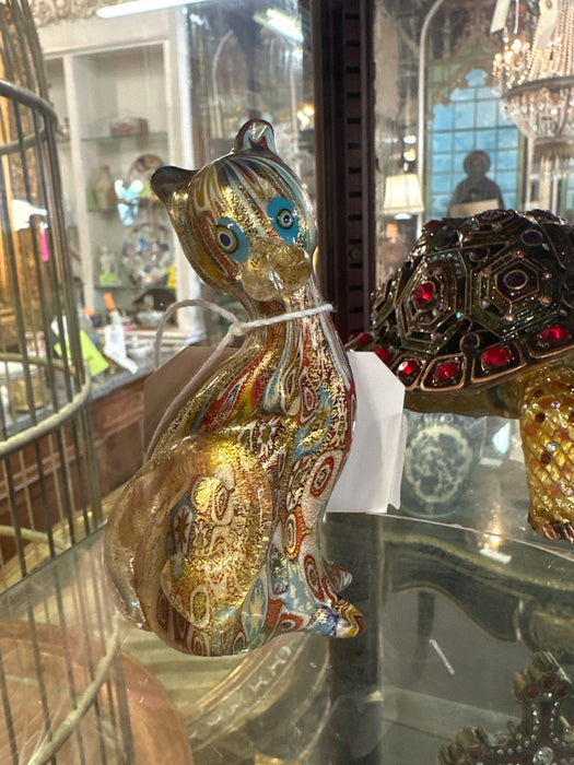 MULTI COLOR SMALL GLASS CAT