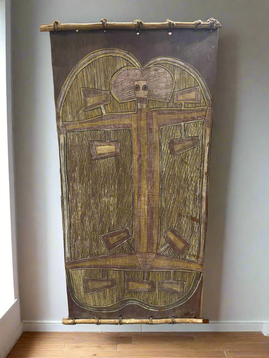 AFRICAN CARVED WOOD PANEL