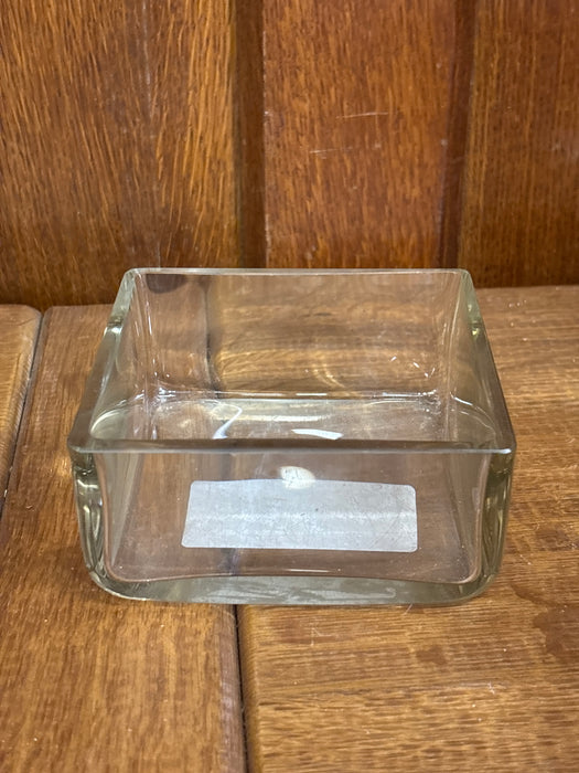 SQUARE SMALL GLASS PLANTER