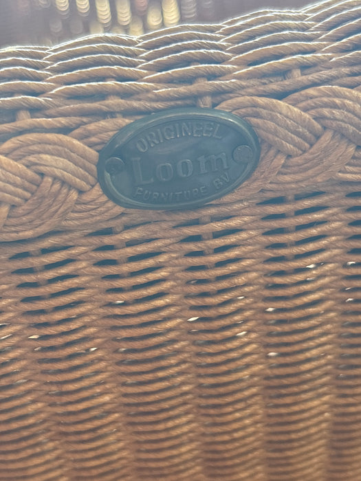 SET OF 6 LLOYD LOOM LIGHT WICKER CHAIRS